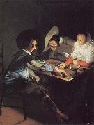 Judith leyster A Game of Tric-Trac oil